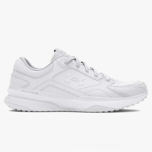 Under Armour Edge Leather Cross Trainer White Sneakers Womens Size 8 New